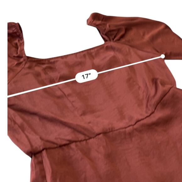 Sadie & Sage long sleeve Mini Dress with square neckline size medium - Picture 8 of 12